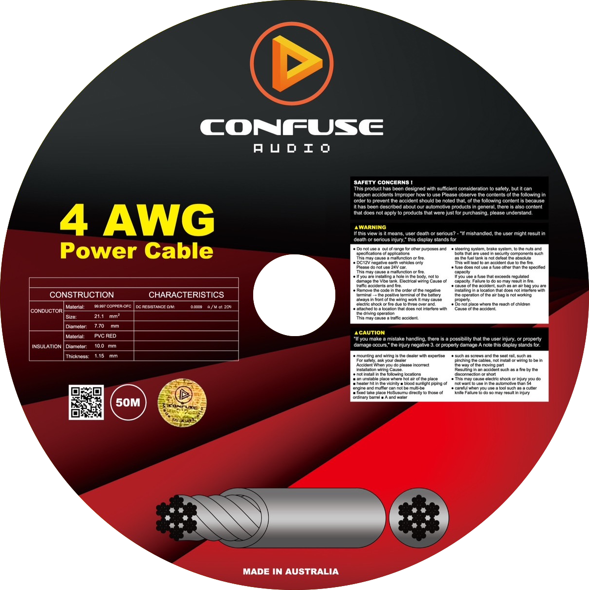 4 AWG / Power Cable